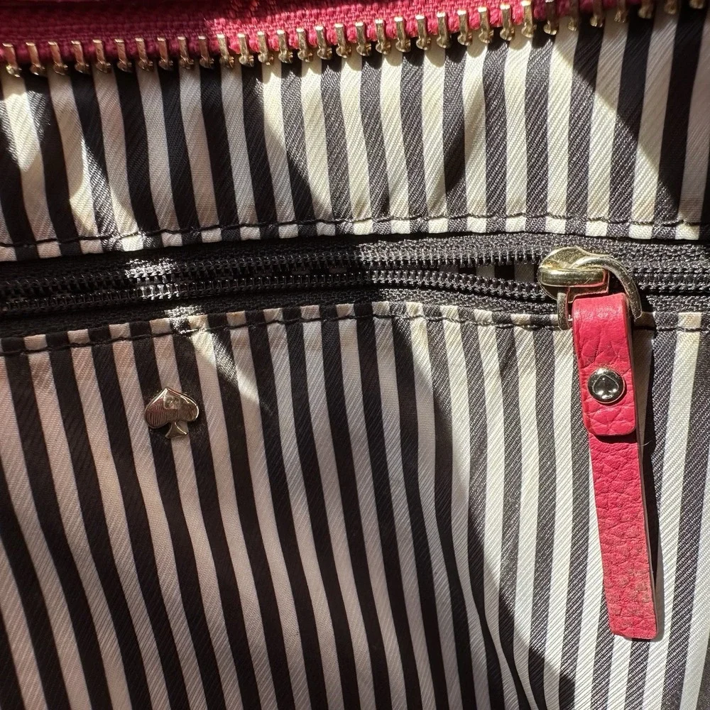 Kate Spade Orchard Street Hemsley‎ Saddle Bag Pink Pebbled Leather Crossbody